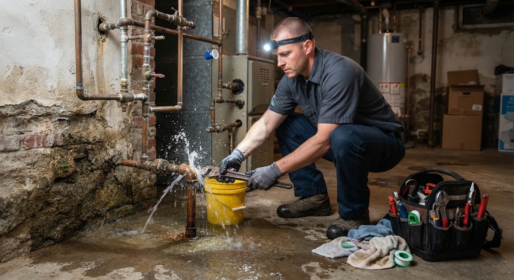 Leak detection inspection in a Clifton NJ home