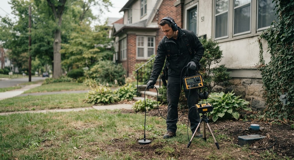 Underground water line leak detection in Clifton NJ